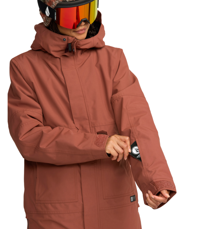 VOLCOM QC CRUISER INSULATED PARKA JACKET HENNA 2026