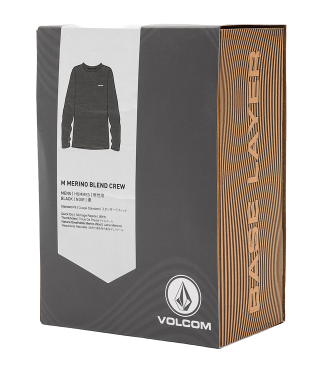 VOLCOM MERINO BLEND CREW BLACK 2026