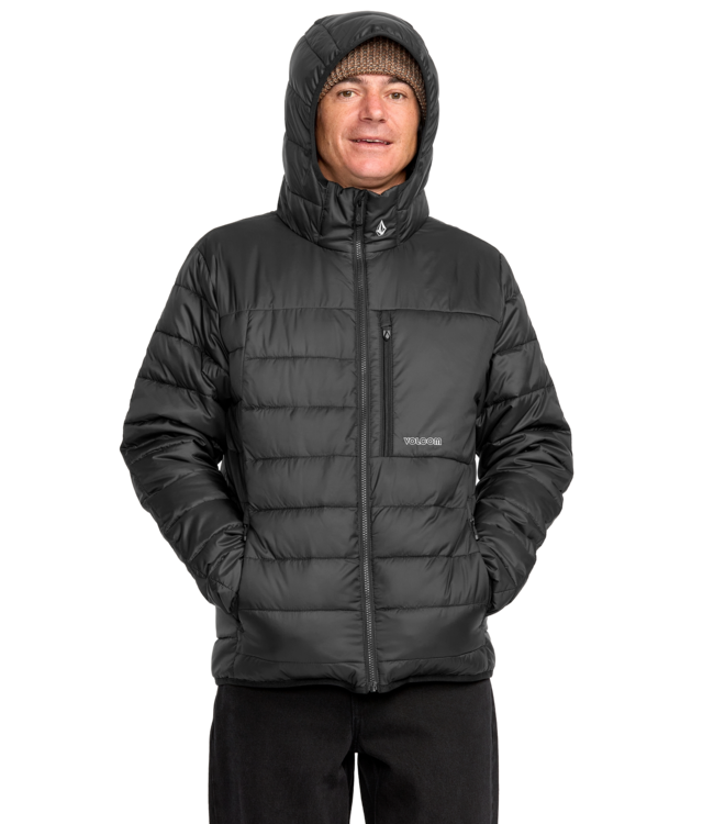 VOLCOM PUFF PUFF HOODED JACKET BLACK 2026