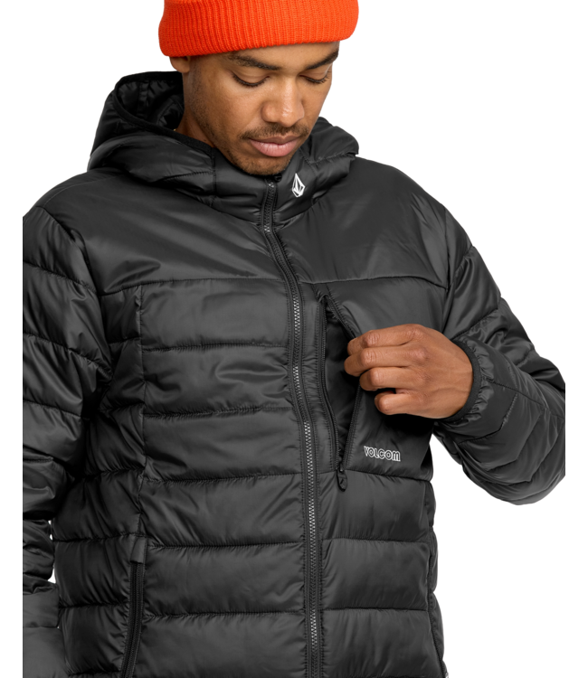 VOLCOM PUFF PUFF HOODED JACKET BLACK 2026