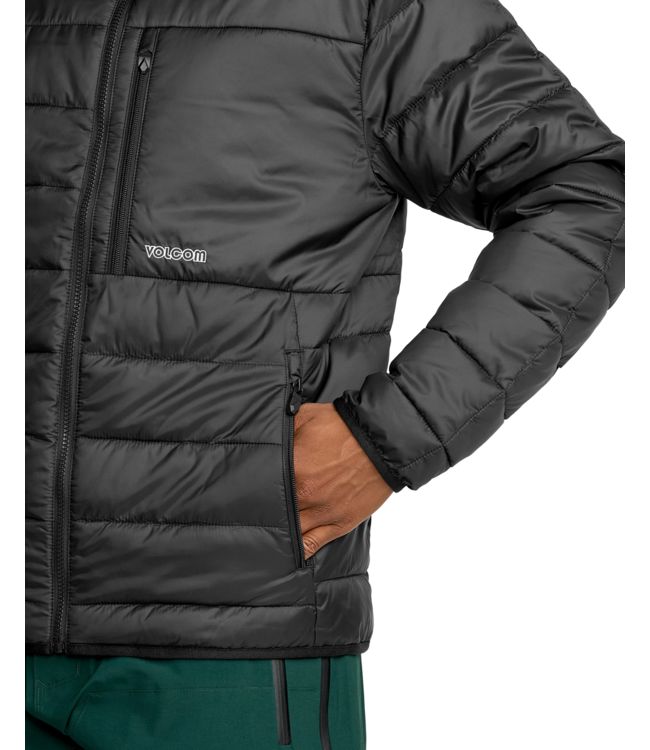 VOLCOM PUFF PUFF HOODED JACKET BLACK 2026