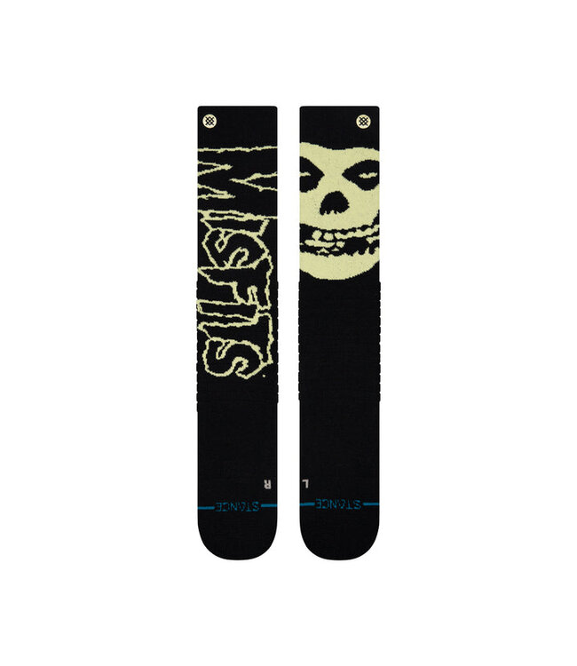 STANCE MENS MISFITS WOOL SOCKS BLACK 2026