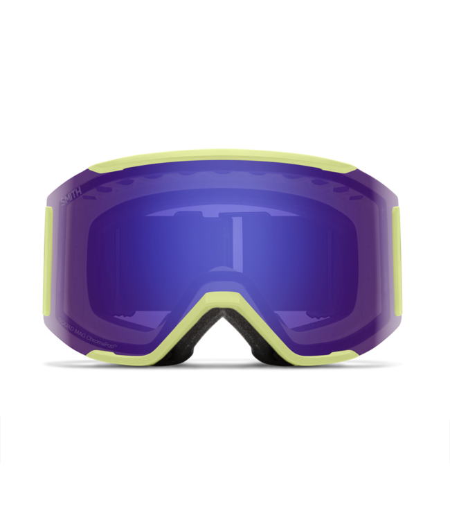 SMITH SQUAD MAG LOWBRIDGE FIT GOGGLE SERPENTINE w/ CHROMAPOP EVERYDAY VIOLET MIRROR + CHROMAPOP STORM AMBER 2026