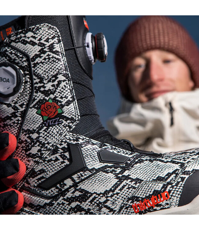 THIRTYTWO TM-2 DOUBLE BOA X VIZZ SNOWBOARD BOOTS WHITE/BLACK 2026