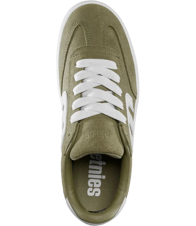 ETNIES MENS LOCUT SHOE HO25 OLIVE/WHITE