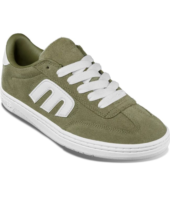 ETNIES MENS LOCUT SHOE HO25 OLIVE/WHITE