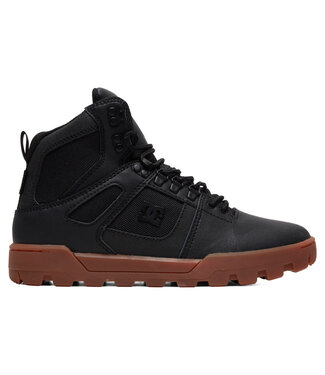 DC DC MENS PURE HIGH-TOP WATER RESISTANT BOOTS BLACK/GUM