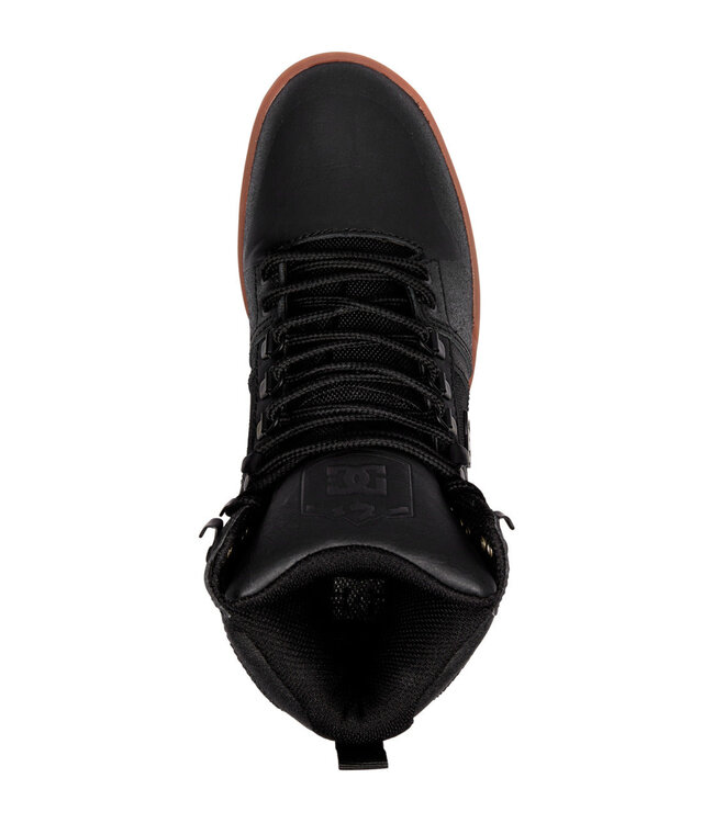 DC MENS PURE HIGH-TOP WR BOOTS BLACK/GUM