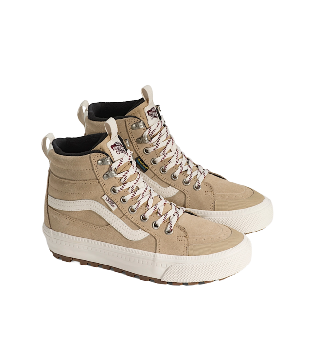 VANS WOMENS SK8-HI WATERPROOF INSULATED SHOES TAN/WHITE