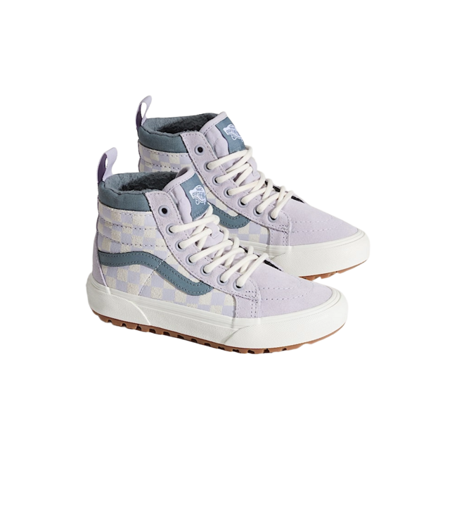 VANS GIRLS MTE SK8-HI SHOES FA25 (EMY) CHECK LILAC MIST