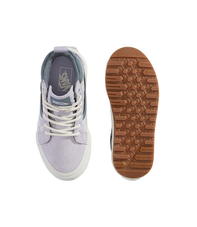 VANS GIRLS MTE SK8-HI SHOES FA25 (EMY) CHECK LILAC MIST