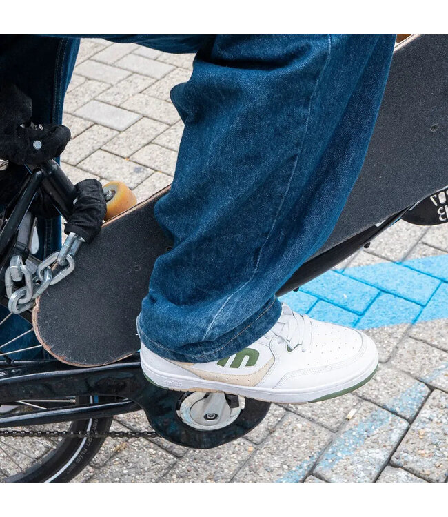 ETNIES MENS LOOT SHOE WHITE/GREEN