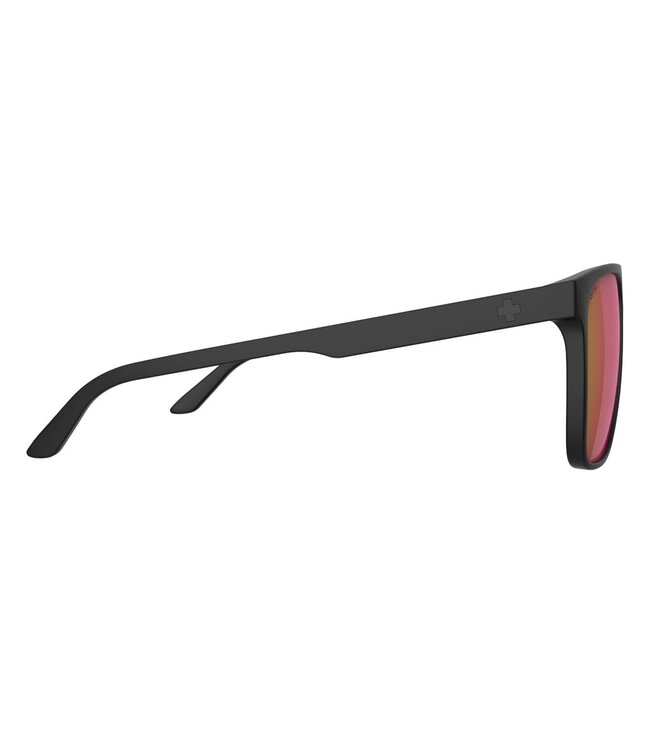 SPY CZAR SOFT MATTE BLACK SUNGLASSES w/ HAPPY GRAY GREEN PINK MIRROR 2026