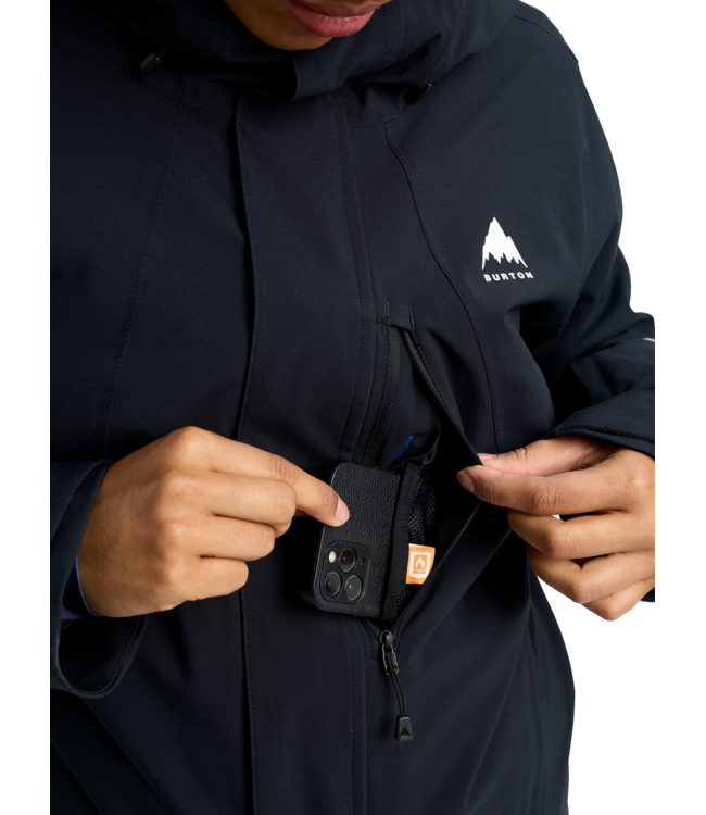 BURTON WOMENS RESERVE 2L INSULATED STRETCH JACKET TRUE BLACK 2026