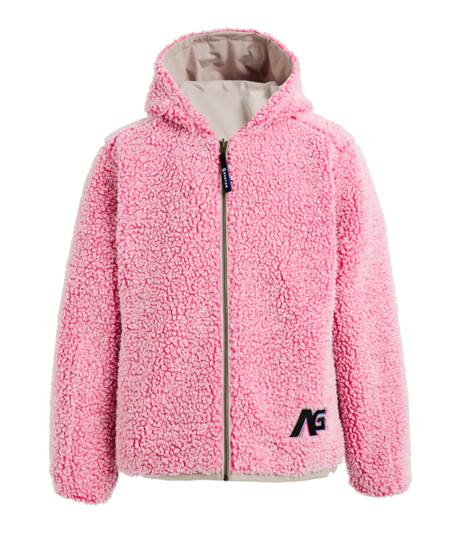 BURTON [AG] SPEAKOUT SHERPA REVERSIBLE JACKET STONE GREY/ PLUSH PINK 2026