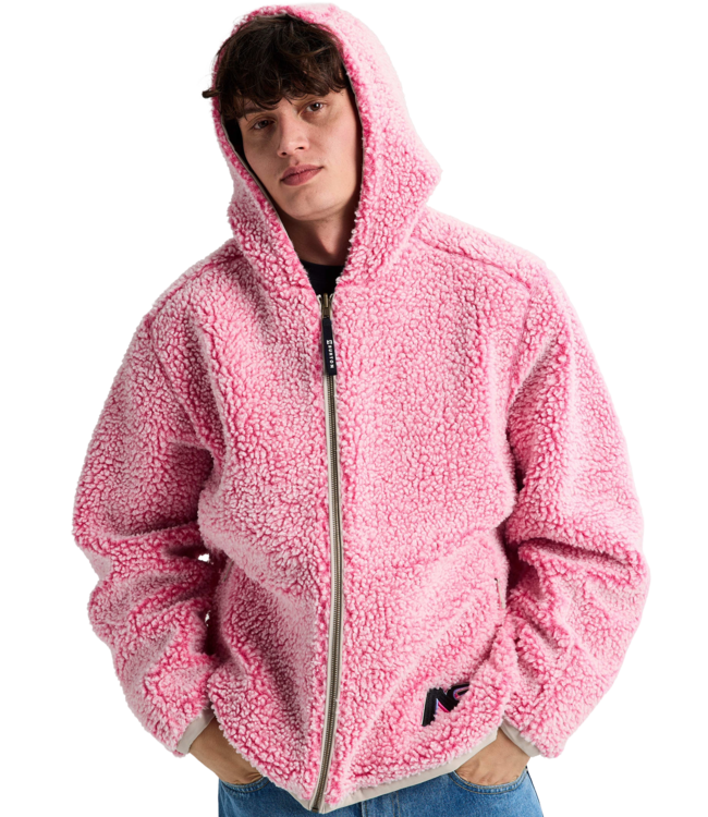 BURTON [AG] SPEAKOUT SHERPA REVERSIBLE JACKET STONE GREY/ PLUSH PINK 2026