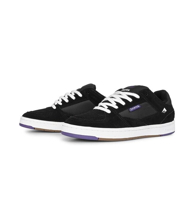 EMERICA MENS MUTE SHOE BLACK/WHITE/GUM
