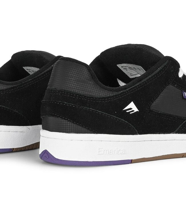 EMERICA MENS MUTE SHOE BLACK/WHITE/GUM