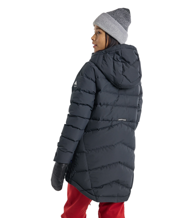 BURTON WOMENS LOYIL DOWN JACKET TRUE BLACK 2025