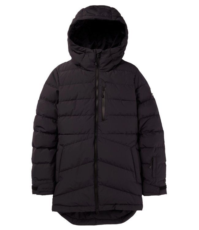 BURTON WOMENS LOYIL DOWN JACKET TRUE BLACK 2025