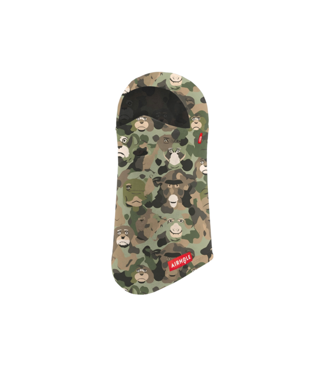 AIRHOLE JUNIOR BALACLAVA HINGE MILK FLEECE MONKEY CAMO 2026
