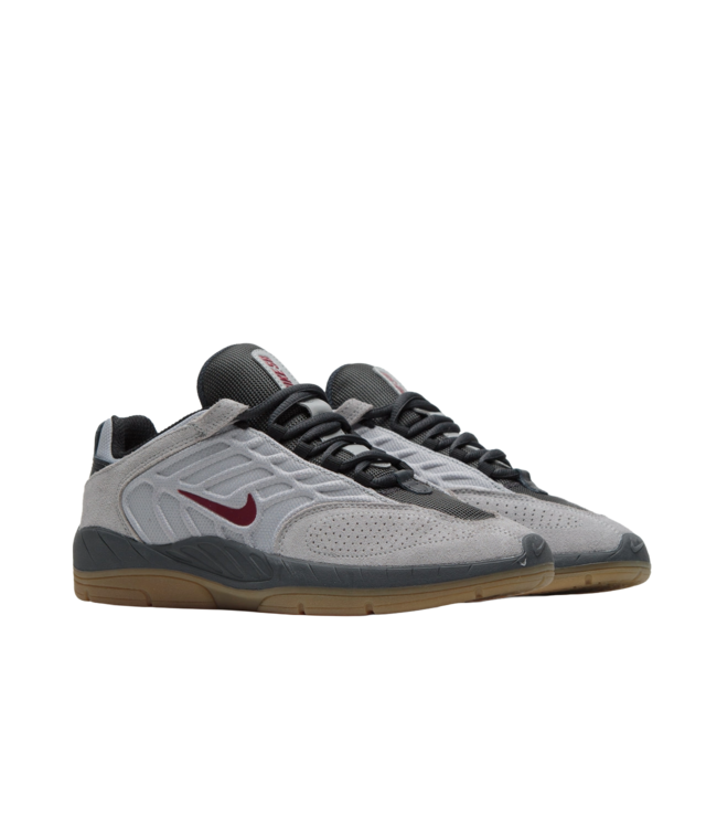 NIKE SB MENS VERTEBRAE SHOE LIGHT SMOKE GREY/DARK TEAM RED