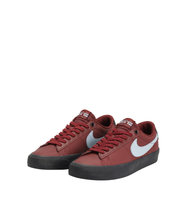 NIKE ZOOM BLAZER LOW PRO GT SHOES DARK TEAM RED/ ARMORY BLUE