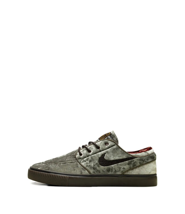NIKE SB MENS ZOOM JANOSKI OG+ SE SHOES MED OLIVE/VELVET BROWN