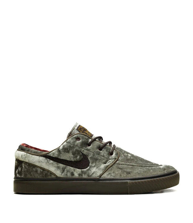 NIKE SB MENS ZOOM JANOSKI OG+ SE SHOES MED OLIVE/VELVET BROWN