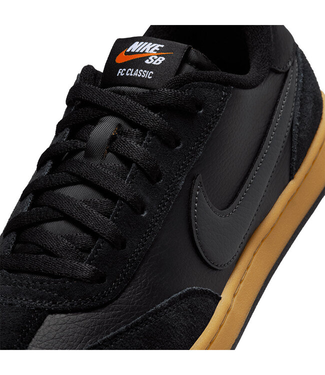NIKE SB MENS FC CLASSIC SHOES (008) BLACK/ANTHRACITE-BLACK/ VIVID ORANGE