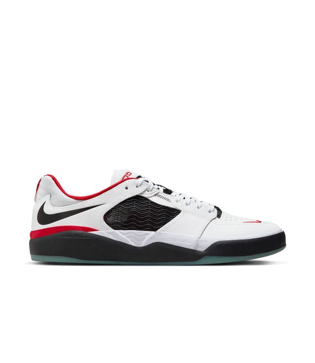 NIKE SB MENS ISHOD PREMIUM SHOE (100) WHITE/BLACK-UNIVERSITY RED-BLACK
