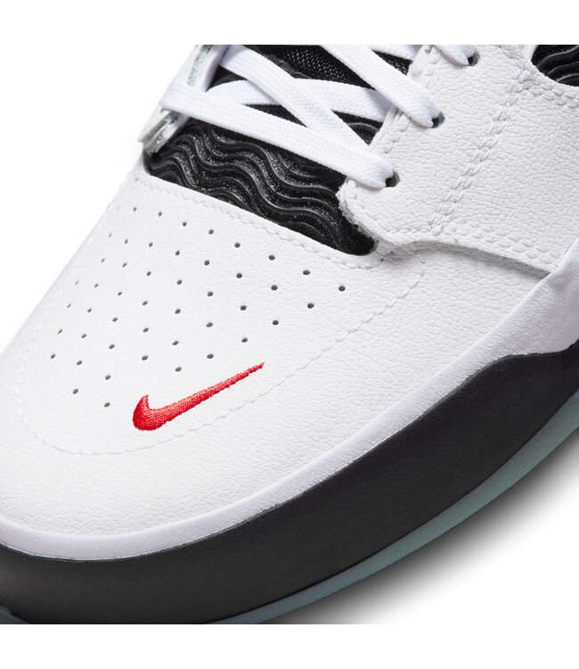 NIKE SB MENS ISHOD PREMIUM SHOE (100) WHITE/BLACK-UNIVERSITY RED-BLACK