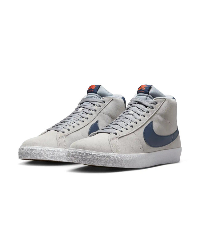NIKE SB MENS ZOOM BLAZER MID (004) WOLF GREY/MIDNIGHT NAVY