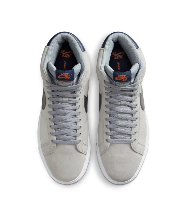 NIKE SB MENS ZOOM BLAZER MID (004) WOLF GREY/MIDNIGHT NAVY