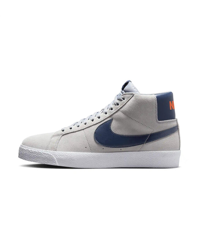 NIKE SB MENS ZOOM BLAZER MID (004) WOLF GREY/MIDNIGHT NAVY