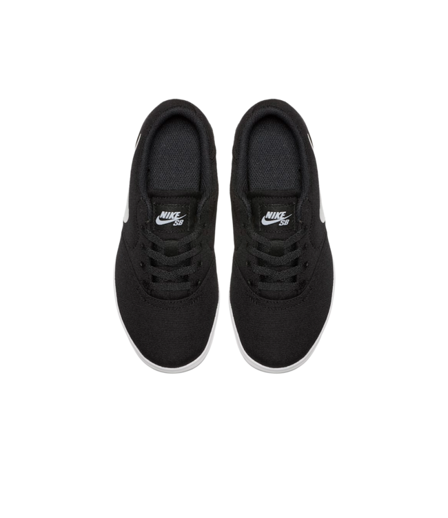 NIKE SB KIDS CHECK CANVAS (PS) SHOE BLACK/WHITE