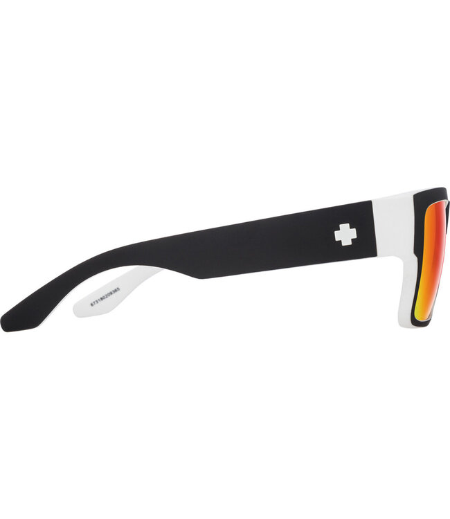 SPY CYRUS WHITEWALL SUNGLASSES w/ HAPPY GREY GREEN RED MIRROR