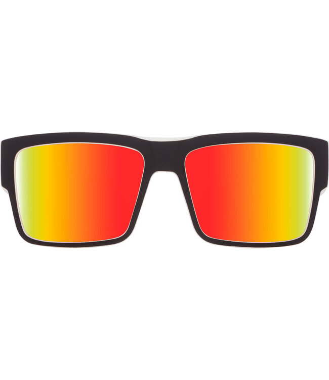 SPY CYRUS WHITEWALL SUNGLASSES w/ HAPPY GREY GREEN RED MIRROR