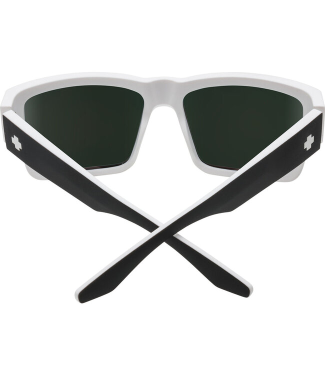 SPY CYRUS WHITEWALL SUNGLASSES w/ HAPPY GREY GREEN RED MIRROR