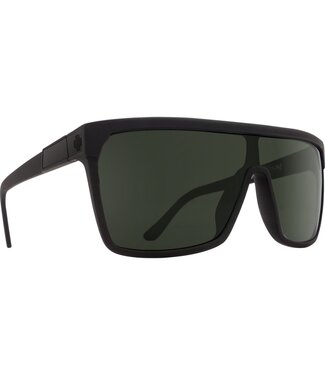 SPY SPY FLYNN BLACK MATTE BLACK SUNGLASSES w/HAPPY PLUS GREY GREEN