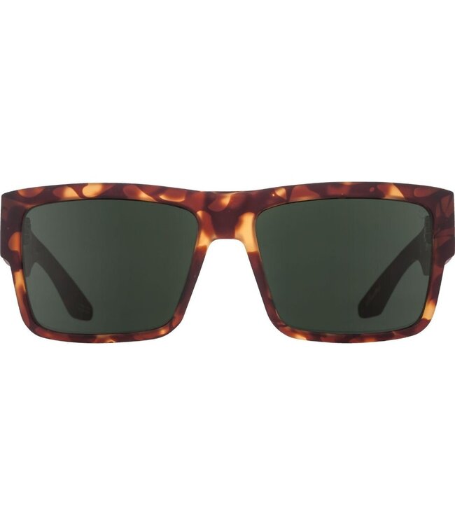 SPY CYRUS SOFT MATTE CAMO TORTOISE SUNGLASSES w/ HAPPY GREY GREEN