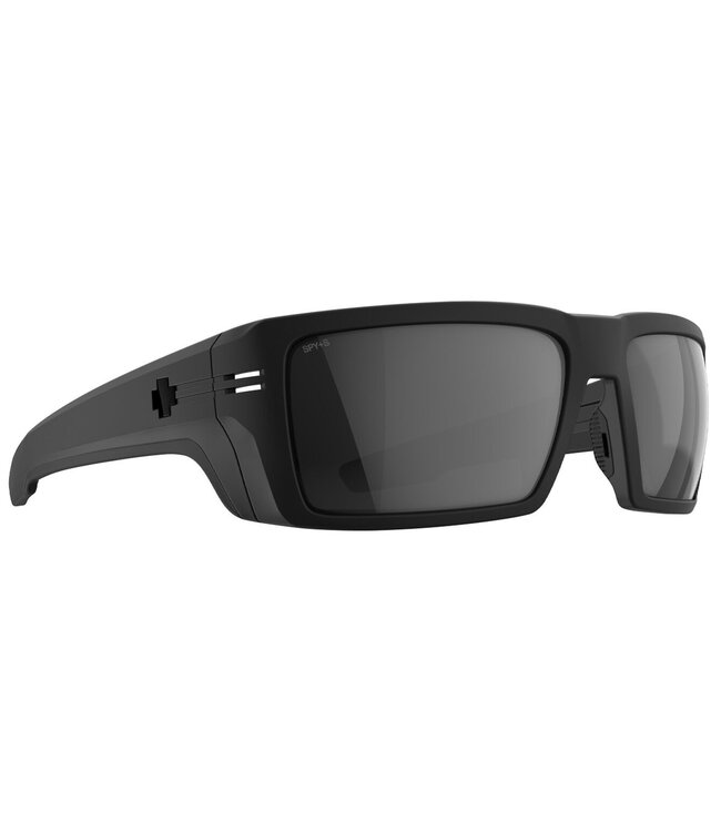 SPY REBAR ANSI RX MATTE BLACK SUNGLASSES w/HAPPY GRAY PHOTOCHROMIC