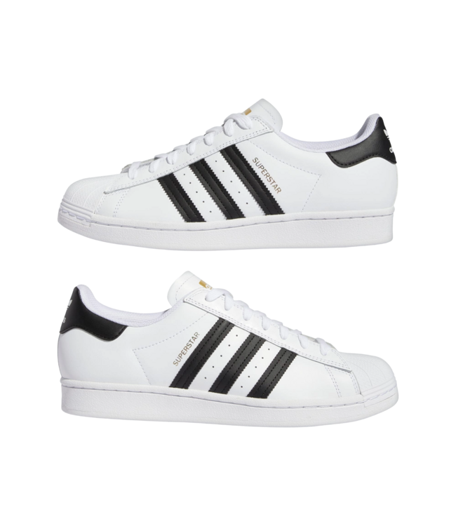 ADIDAS MENS SUPERSTAR ADV SHOES WHITE/BLACK/WHITE