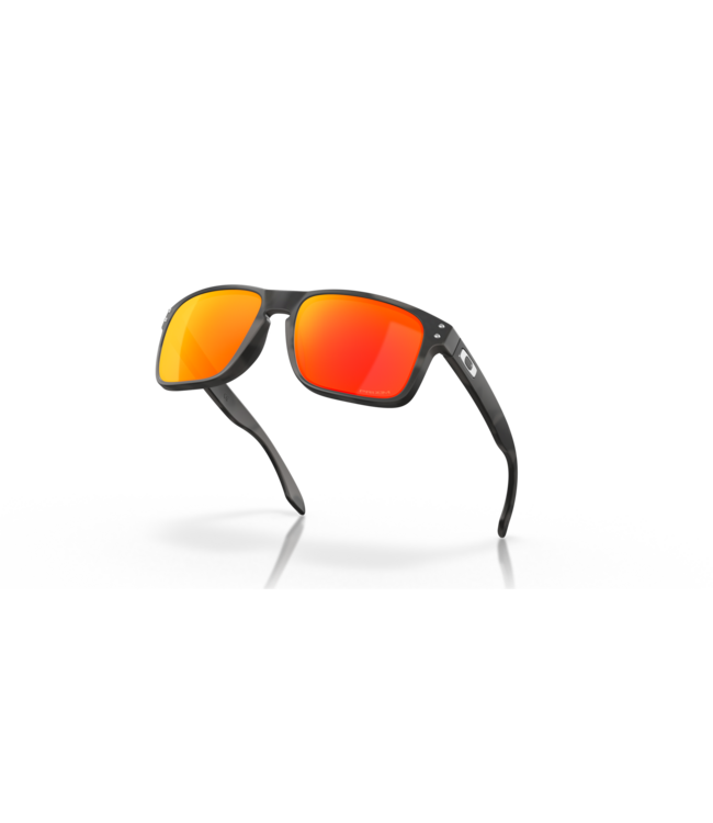 OAKLEY HOLBROOK MATTE BLK CAMO SUNGLASSES w/PRIZM RUBY