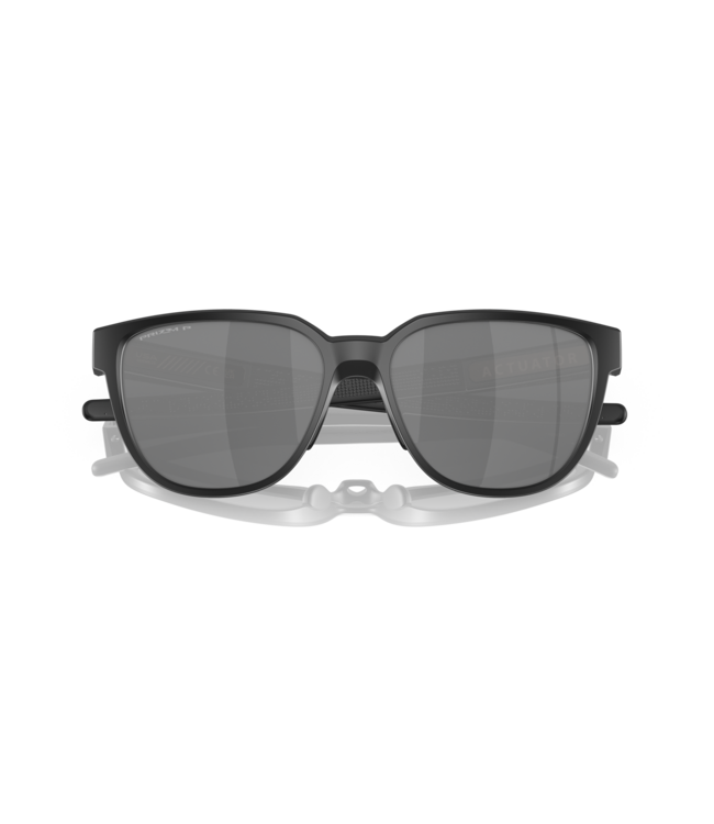 OAKLEY ACTUATOR MATTE BLACK SUNGLASSES w/ PRIZM BLACK IRIDIUM POLAR