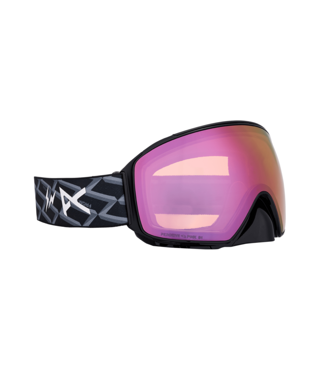 ANON M4 FRAGMENT CYLRINDRICAL GOGGLE BLACK w/  PERCEIVE CLOUDY PINK + TORIC CLOUDY PINK + MFI 2026
