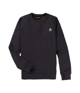 BURTON BURTON WOMENS OAK CREW FLEECE TRUE BLACK HEATHER 2024