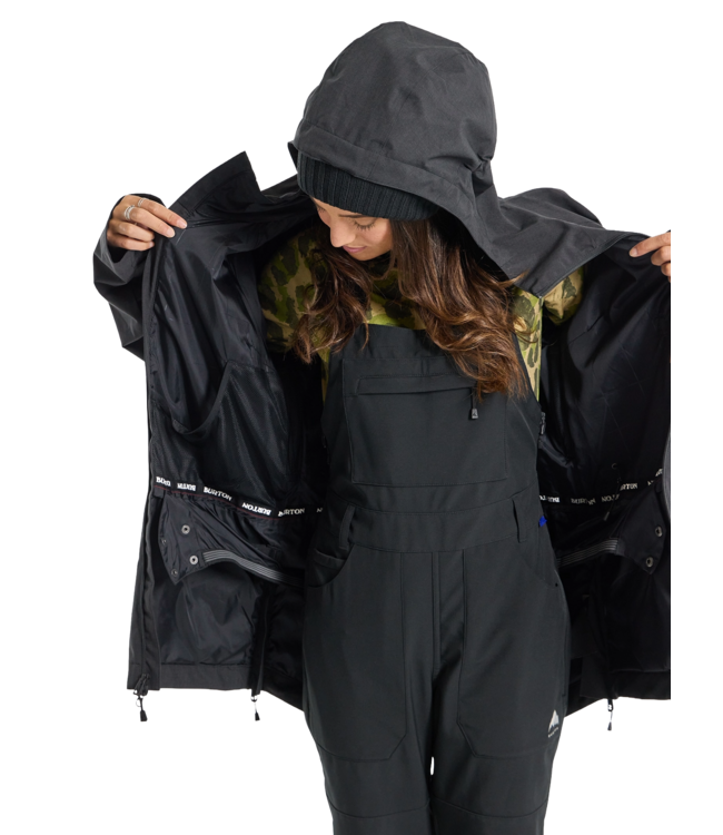 BURTON WOMENS LALIK 2L JACKET TRUE BLACK 2024