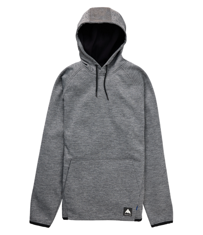 BURTON CROWN WEATHERPROOF PULLOVER FLEECE TRUE BLACK HEATHER 2024
