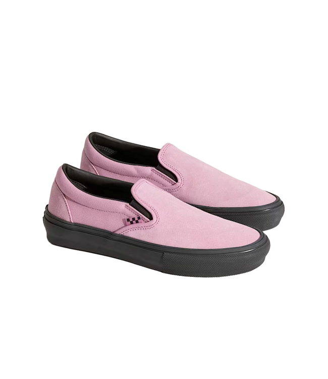 VANS MENS SKATE SLIP ON SHOES (PIB) PINK/BLACK